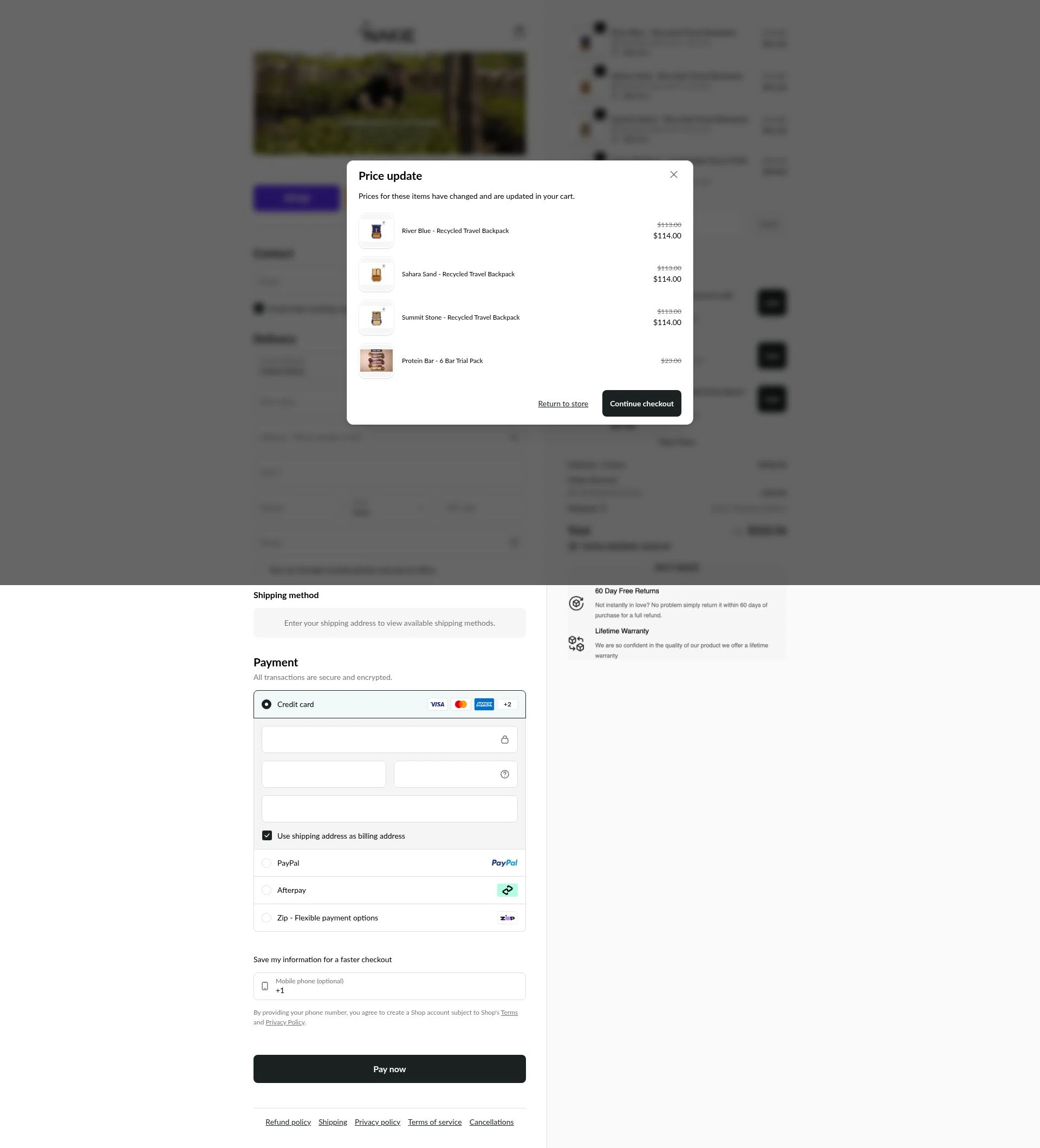Nakie checkout page showing Nakie coupon code box | Screenshot taken by SimplyCodes community member on Feb 17, 2026