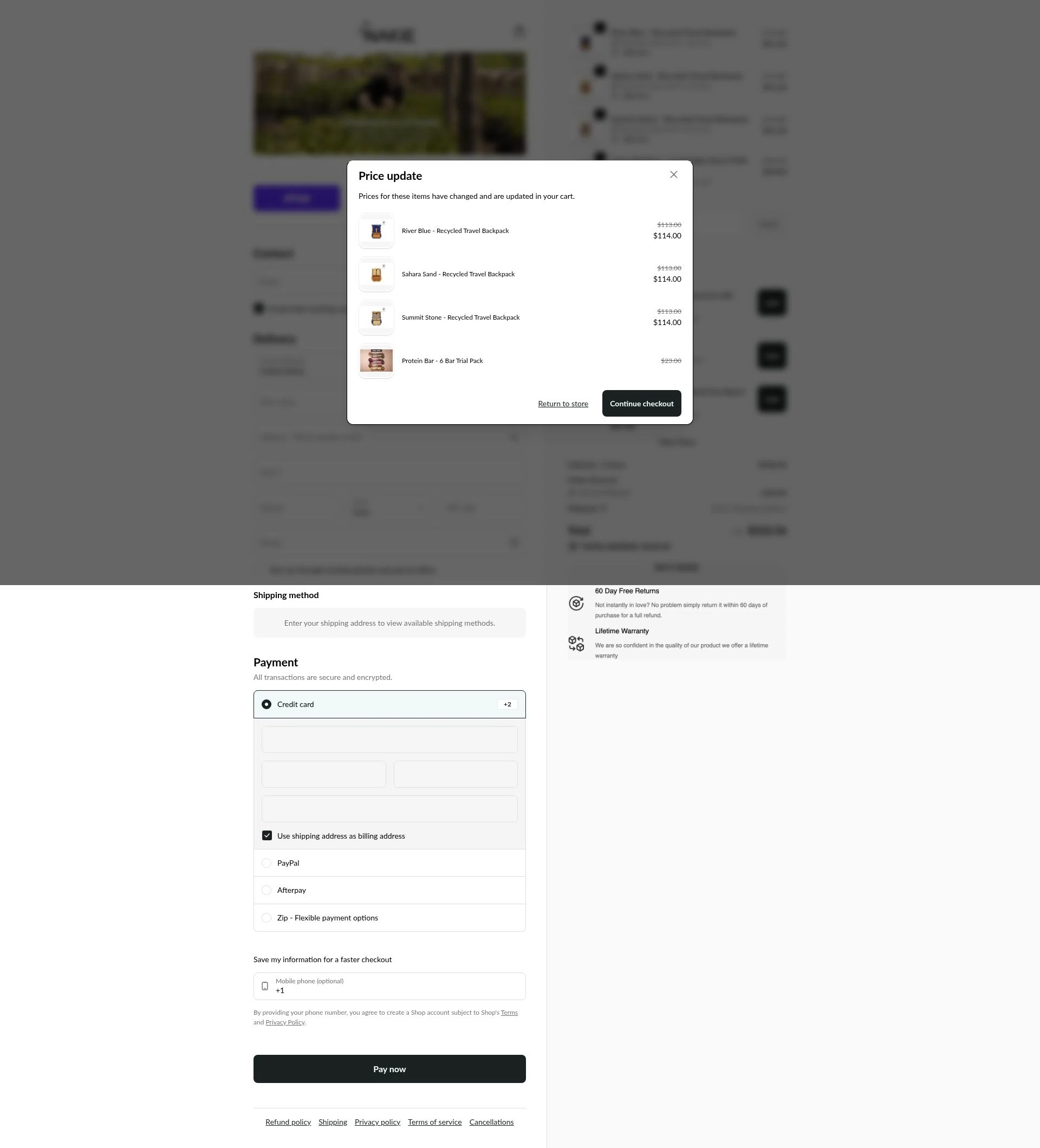 Nakie checkout page showing Nakie coupon code box | Screenshot taken by SimplyCodes community member on Feb 17, 2026