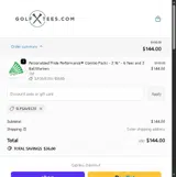 Name It Golf coupon verification screenshot