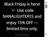 nana10% coupon verification screenshot