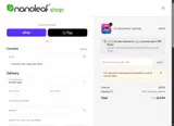 Nanoleaf coupon verification screenshot