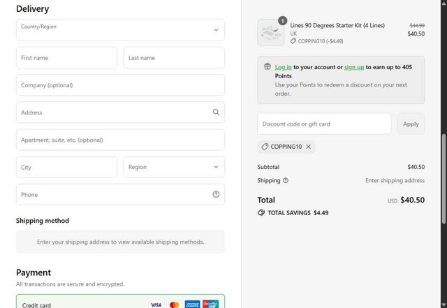 Nanoleaf checkout page showing Nanoleaf discount code box | Screenshot taken by SimplyCodes community member on Aug 28, 2025