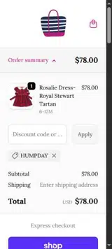 HUMPDAY coupon verification screenshot
