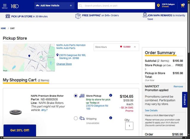 NAPA Auto Parts Promo Codes (7 Verified) - 20% Off May 2025