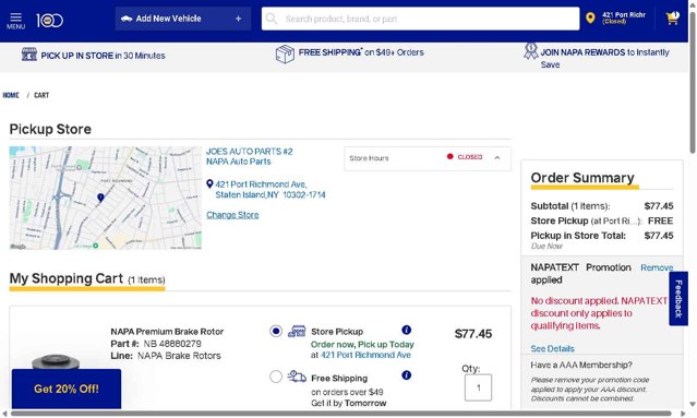 NAPA Auto Parts Promo Codes (5 Verified) - 20% Off Jun 2025