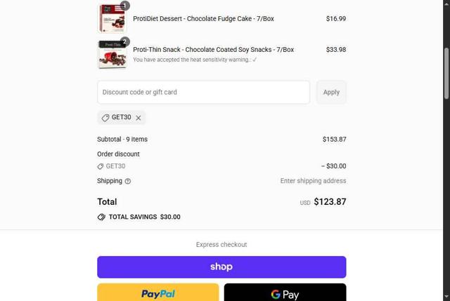 Nashua Nutrition checkout page showing Nashua Nutrition discount code box | Screenshot taken by SimplyCodes community member on Sep 12, 2025