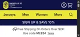 Nashville SC coupon verification screenshot