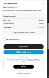 Nashville SC coupon verification screenshot