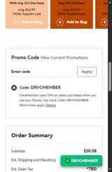 National Geographic Store coupon verification screenshot