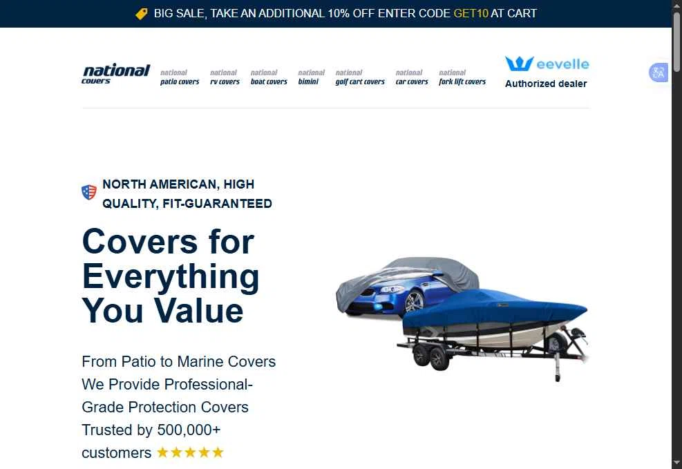 National Covers checkout page showing National Covers coupon code box | Screenshot taken by SimplyCodes community member on Jan 3, 2026