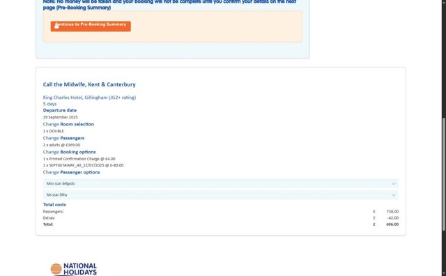 National Holidays checkout page showing National Holidays discount code box | Screenshot taken by SimplyCodes community member on Aug 8, 2025