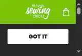 National Sewing Circle coupon verification screenshot