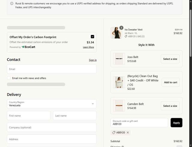 Nation LTD checkout page showing Nation LTD coupon code box | Screenshot taken by SimplyCodes community member on Sep 11, 2025