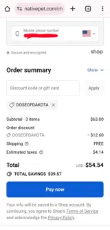 DOSEOFDAKOTA coupon verification screenshot