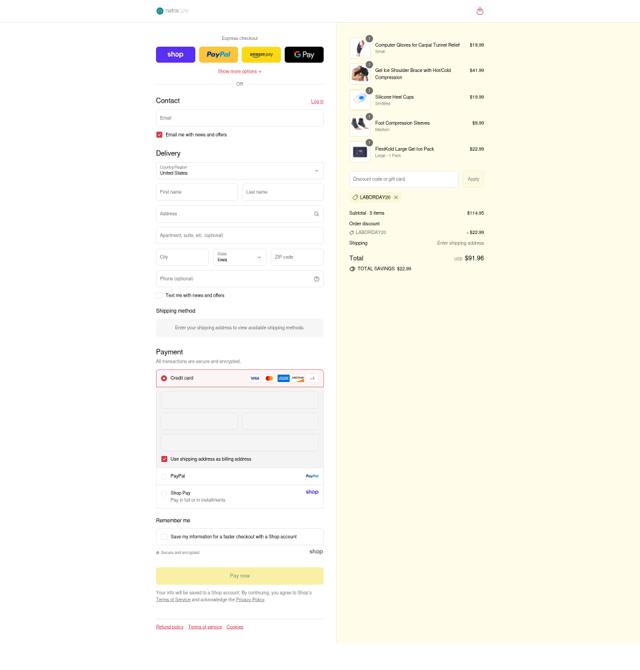 NatraCure checkout page showing NatraCure discount code box | Screenshot taken by SimplyCodes community member on Sep 8, 2025