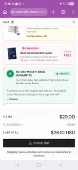 BLONDE25 coupon verification screenshot