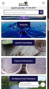 Natural Waterscapes coupon verification screenshot