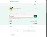 Nature's Garden Crafts coupon verification screenshot