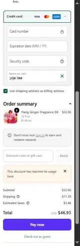 Nature's Garden Crafts coupon verification screenshot