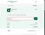 Nature's Garden Crafts coupon verification screenshot