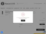 Nature's Oil coupon verification screenshot