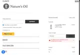 Nature's Oil coupon verification screenshot