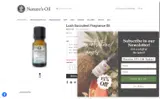 Nature's Oil coupon verification screenshot
