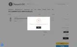 Nature's Oil coupon verification screenshot