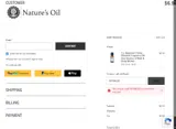Nature's Oil coupon verification screenshot