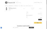 Nature's Oil coupon verification screenshot