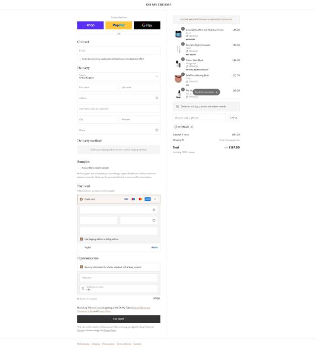 Naturisimo checkout page showing Naturisimo promo code box | Screenshot taken by SimplyCodes community member on Sep 5, 2025