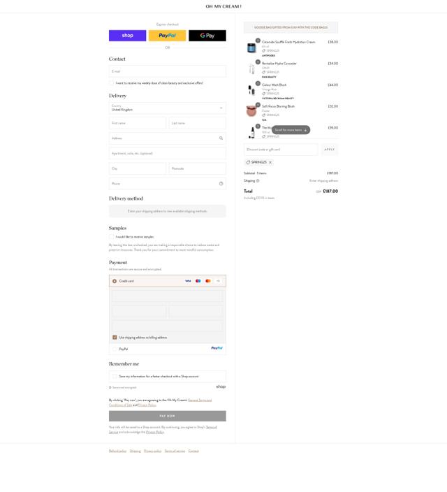 Naturisimo checkout page showing Naturisimo promo code box | Screenshot taken by SimplyCodes community member on Sep 13, 2025