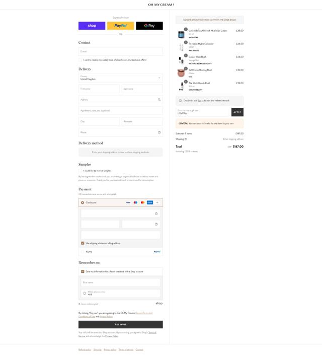 Naturisimo checkout page showing Naturisimo promo code box | Screenshot taken by SimplyCodes community member on Sep 5, 2025