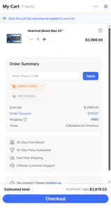 NearHub coupon verification screenshot
