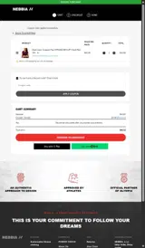 FLAVIAFIT coupon verification screenshot