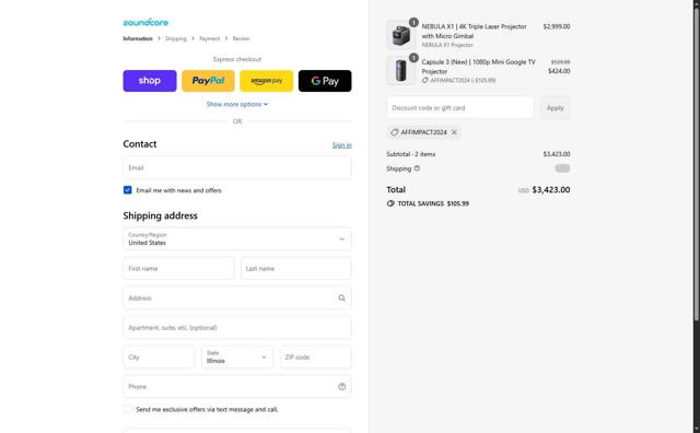 Nebula checkout page showing Nebula discount code box | Screenshot taken by SimplyCodes community member on Sep 11, 2025