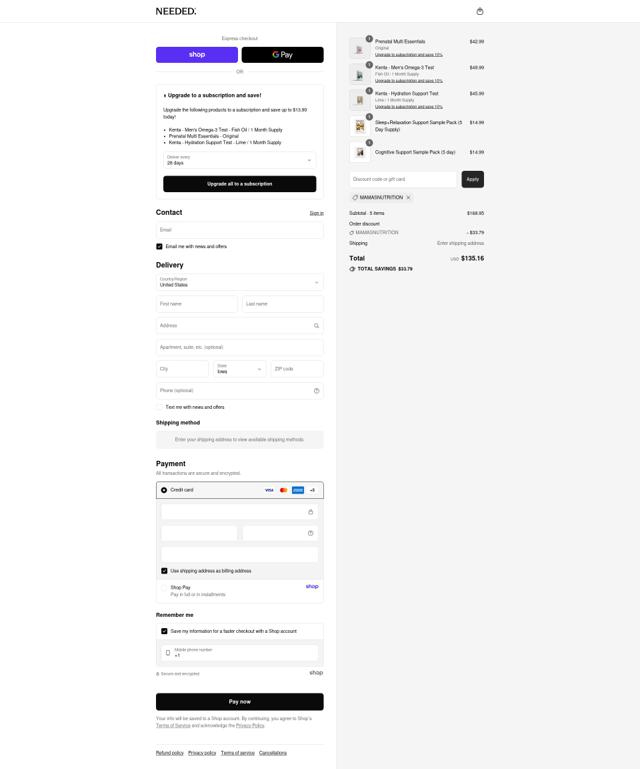 Needed. checkout page showing Needed. promo code box | Screenshot taken by SimplyCodes community member on Sep 12, 2025