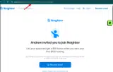 Neighbor coupon verification screenshot