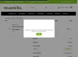 Nelson's Tea coupon verification screenshot