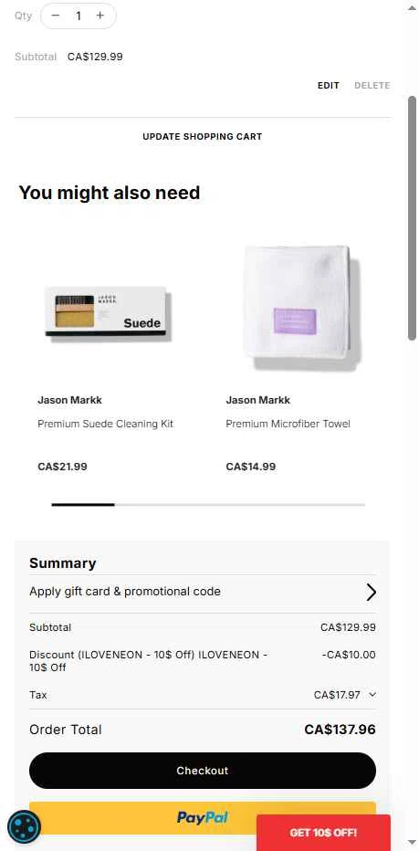 Neon Clothing checkout page showing Neon Clothing promo code box | Screenshot taken by SimplyCodes community member on Jul 5, 2025