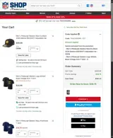 New England Patriots coupon verification screenshot