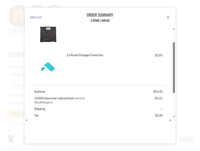 Nerd Kung Fu checkout page showing Nerd Kung Fu promo code box | Screenshot taken by SimplyCodes community member on May 16, 2025