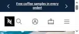 Nespresso coupon verification screenshot