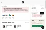 Nespresso coupon verification screenshot