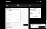 Nespresso coupon verification screenshot