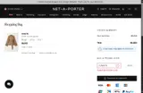 Net-A-Porter coupon verification screenshot