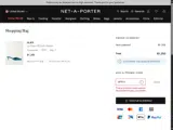 Net-A-Porter coupon verification screenshot