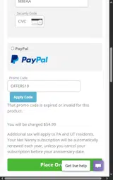 OFFERS10 coupon verification screenshot