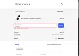 WOMAN coupon verification screenshot
