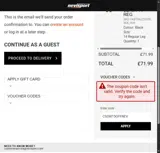 CSGW15OFFNEV coupon verification screenshot